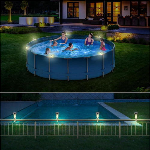 Solar Pool Light, Floating Waterproof LED Lights for Pool, Hot Tub, Aquarium, Garden & Wedding Decor, Solar Rechargeable Night Lights with Auto On/Off, Outdoor Use, No Wiring- 12 pcs