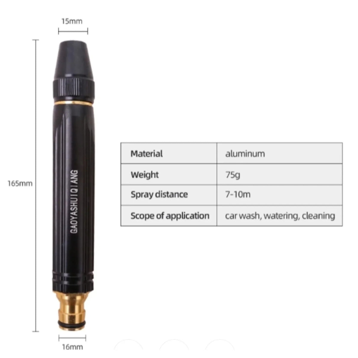 High Pressure Brass Water Spray Nozzle | Car Wash, Gardening & Home Cleaning | Buy 1 Get 1 FREE