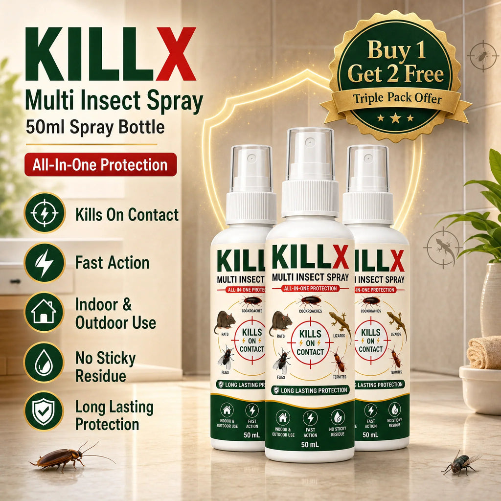 🚨 BUY 1 GET 2 FREE – KILLX Multi-Insect Spray | Powerful Pest Control for Home | Fast & Easy Pest Protection