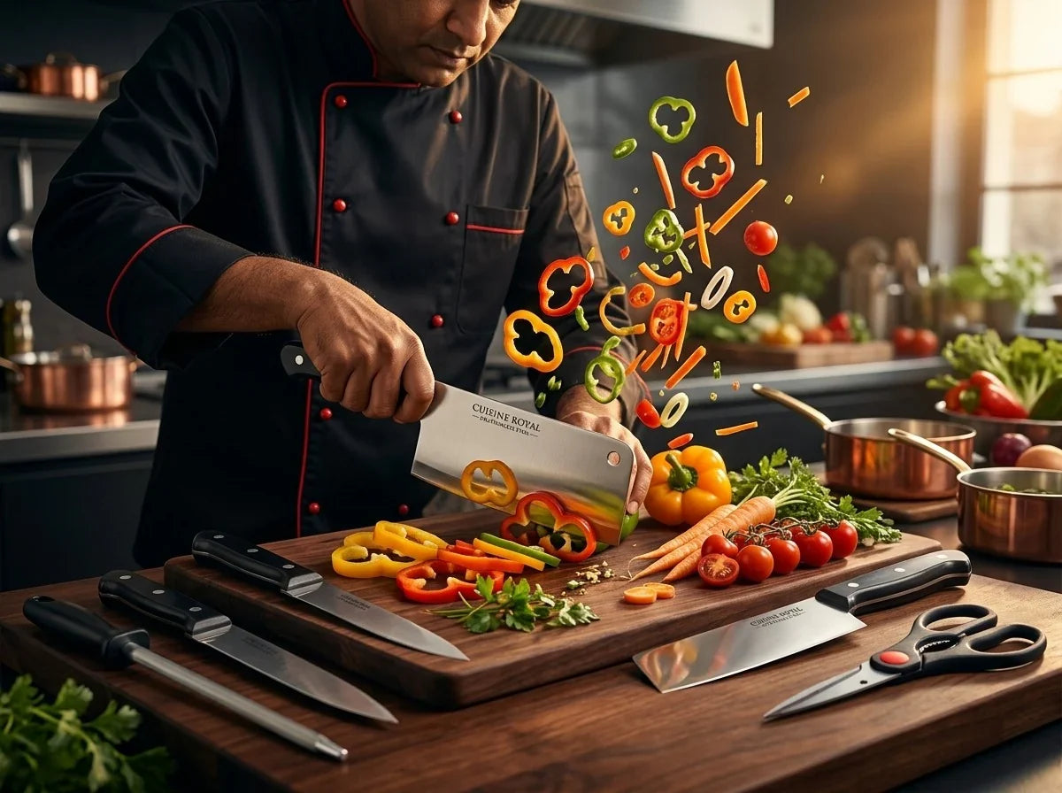 Premium 8-Piece Stainless Steel Kitchen Knife Set | Ultra Sharp & Durable | Only ₹599